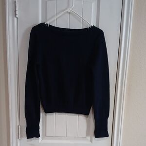 Ralph Lauren Navy Blue Crew Neck Sweater